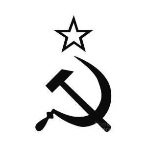 hammer ans sickle black and white jamie stead